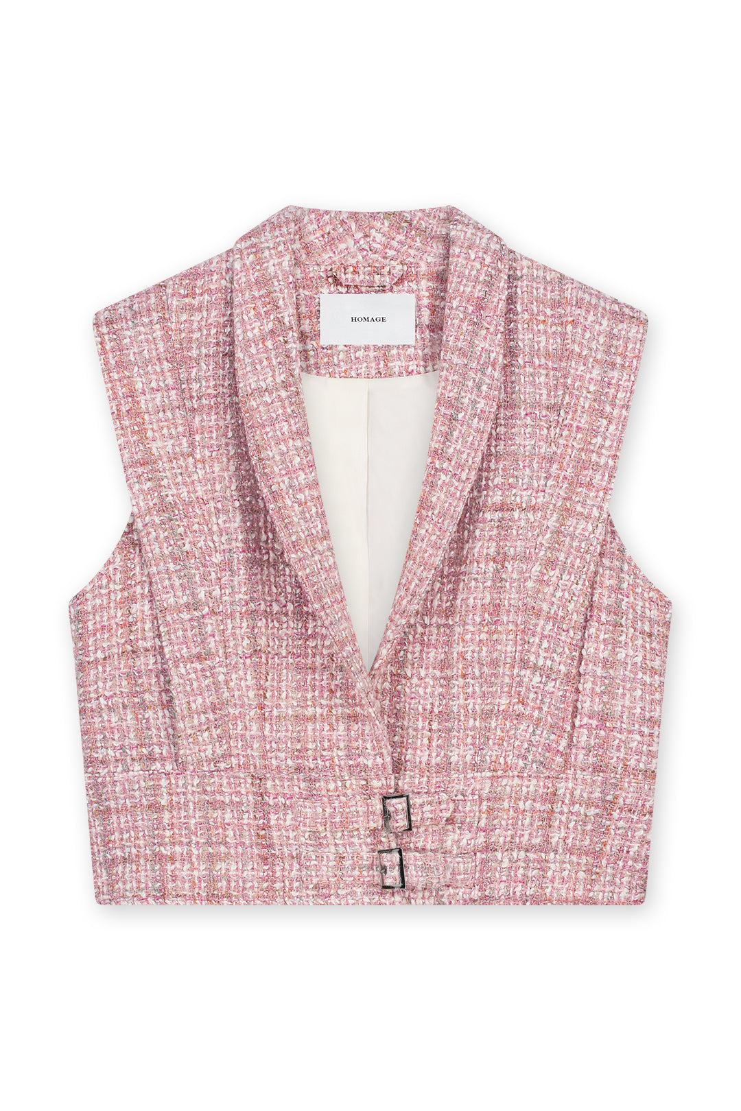 Homage Oversized Waistcoat With Belt Detail - Afbeelding 2