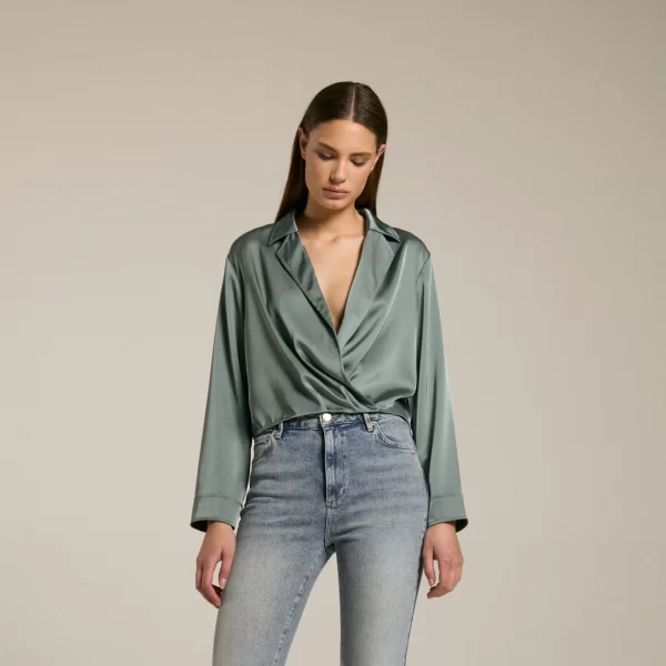 Homage-Cross-Over-Blouse-H-CW25M24.DARKICEGREEN