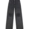 FW25_HOMAGE_H-CW25M126_Straight_Leg_Jeans_With_Knee_Detail_Authentic_Black