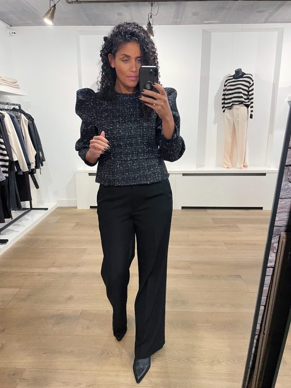 Homage-Tweed-Peplum-Top-H-CW25M74.BLACKMIX