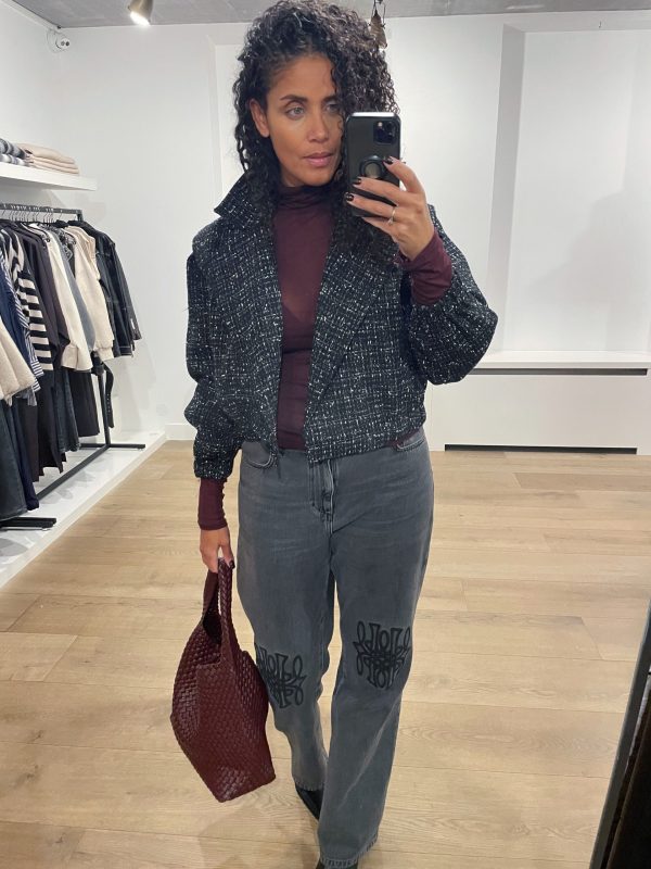 Homage-Tailored-Tweed-Jacket-H-CW25M73.BLACKMIX