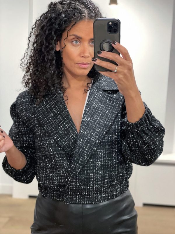 Homage-Tailored-Tweed-Jacket-H-CW25M73.BLACKMIX