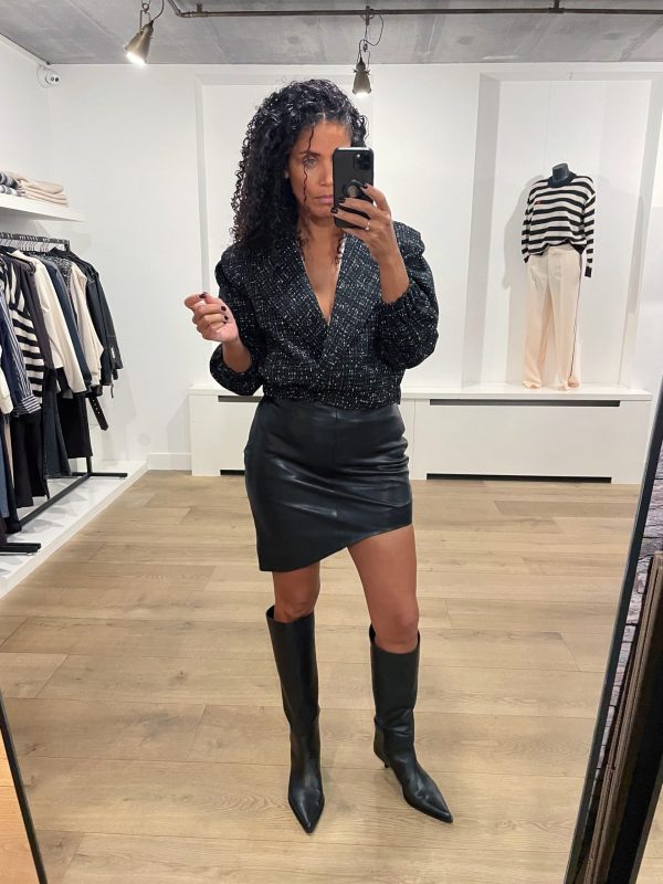 Homage-Tailored-Tweed-Jacket-H-CW25M73.BLACKMIX