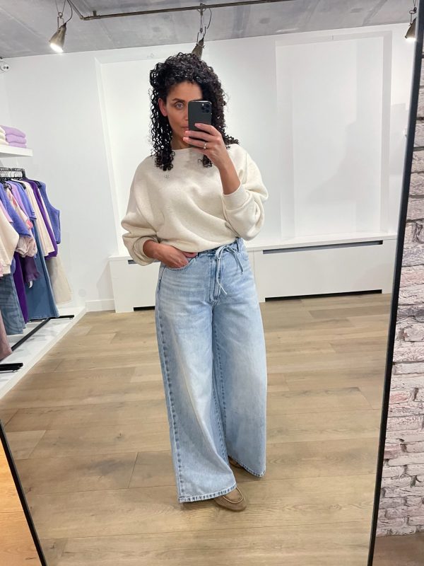 Homage-H-CS26M101-BLAUWGEBRUIKT-Jeans-Extra-Wijde-Pijpen-Koord