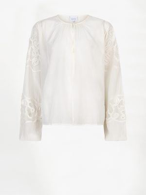 Dante6 Ulala embroidered blouse met gedetailleerd borduurwerk en een elegante pasvorm voor een vrouwelijke, verfijnde look