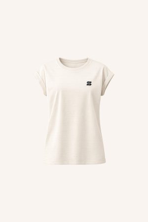 Tobi dictionary top van BY-BAR met print en relaxte pasvorm, casual dames top met moderne uitstraling.