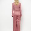 Dante6-Jules-wide-leg-pantalon-261304-6615- Dante6 Jules wide leg pantalon in coral blush met hoge taille en soepel vallende, wijde pijpen