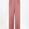 Dante6-Jules-wide-leg-pantalon-261304-6615-356-8-Packshot Dante6 Jules wide leg pantalon in coral blush met hoge taille en soepel vallende, wijde pijpen