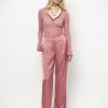 Dante6-Jules-wide-leg-pantalon-261304-6615-356-8 Dante6 Jules wide leg pantalon in coral blush met hoge taille en soepel vallende, wijde pijpen