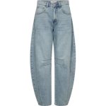 Bleached denim Drew barrel panel jeans van Haute L'Amitié met losse barrel fit en paneeldetails, stijlvolle dames jeans met moderne pasvorm.
