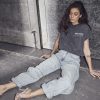 Noma Acid Balloon Tee van Haute L'Amitié met oversized pasvorm en acid wash effect, casual en edgy dames T-shirt.