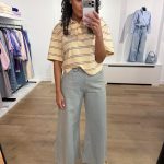 Homage Overdyed Wide Leg Jeans in Sea Blue Denim, wijdvallende broek met overdyed finish en casual, moderne pasvorm.