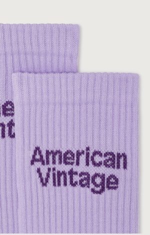 American Vintage Clypsun sokken in lila met zachte stof en comfortabele pasvorm voor een trendy en casual look