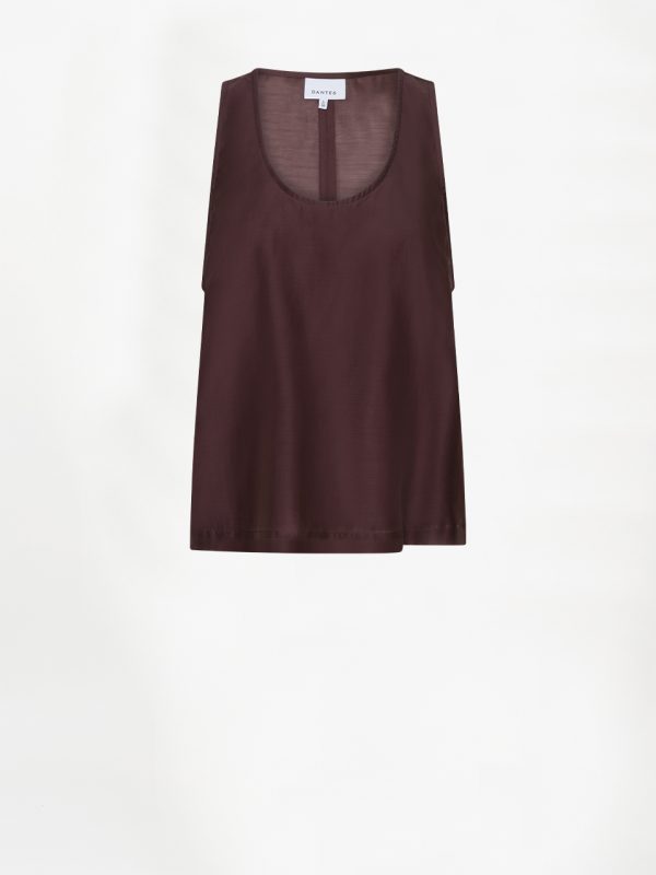 Dante6 Corin relaxed fit tanktop met minimalistisch design en comfortabele pasvorm, stijlvolle dames top voor een casual look.