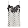 Co'Couture Ameli Dot Lace Singlet met kanten details en subtiele dot structuur voor een elegante en vrouwelijke uitstraling
