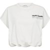 Witte Noma Balloon Tee van Haute L'Amitié met oversized balloon pasvorm, casual dames T-shirt met moderne uitstraling.