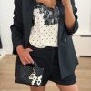 Co'Couture Ameli Dot Lace Singlet met kanten details en subtiele dot structuur voor een elegante en vrouwelijke uitstraling