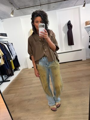 Tooday Cia oversized blouse met losse pasvorm en minimalistische uitstraling voor een moderne en comfortabele look