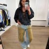 Haute L'Amitié Barrel Vintage Wash Flip Tall Jeans met barrel fit, hoge taille en vintage denim wassing, stijlvolle dames jeans met moderne uitstraling.