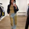 Haute L'Amitié Barrel Vintage Wash Flip Tall Jeans met barrel fit, hoge taille en vintage denim wassing, stijlvolle dames jeans met moderne uitstraling.