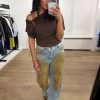 Haute L'Amitié Barrel Vintage Wash Flip Tall Jeans met barrel fit, hoge taille en vintage denim wassing, stijlvolle dames jeans met moderne uitstraling.