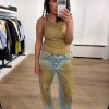 Haute L'Amitié Barrel Vintage Wash Flip Tall Jeans met barrel fit, hoge taille en vintage denim wassing, stijlvolle dames jeans met moderne uitstraling.