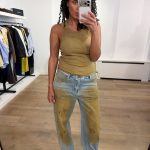 Haute L'Amitié Barrel Vintage Wash Flip Tall Jeans met barrel fit, hoge taille en vintage denim wassing, stijlvolle dames jeans met moderne uitstraling.