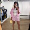 American Vintage Vextown short met relaxte pasvorm en luchtige stof, comfortabele dames short voor een casual zomerse look.