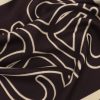 Dante6 Monogram Printed Scarf 263900-7476 in Dark Plum, auberginekleurige dames sjaal met all-over D6 monogramprint.