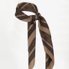 Dante6 Monogram Printed Scarf in donkerbruin, dames sjaal met elegante monogramprint.