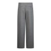 Co’Couture LanceCC Crease Sweatpant 500089 in Mid Grey Melange, grijze damesbroek met wijde pijpen en crease-naad aan de voorzijde.