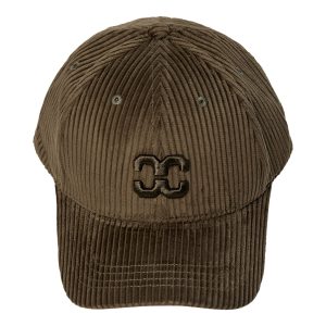 Co’Couture SachiCC Cord Cap 500243, corduroy dames cap met ribstructuur en subtiel geborduurd logo.