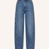 BY-BAR-Begum-Mid-Jeans-Denim-jeans-26218046 Y-BAR Begum Mid Jeans in denim met mid-rise taille, relaxte pasvorm en enkellengte, stijlvolle dames jeans voor iedere dag.