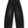 Homage Jules Wide Balloon Jeans H-CW26M40 in Black Washed, zwarte damesjeans met wijde balloon fit en low crotch.