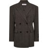 Haute-L-Amitié-Premiere-Waist-Fit-Check-Blazer-HL10844_Mocca Haute L'Amitié Premiere Waist Fit Check Blazer, geruite damesblazer met getailleerde pasvorm en vrouwelijke uitstraling.