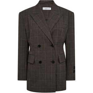 Haute L'Amitié Premiere Waist Fit Check Blazer, geruite damesblazer met getailleerde pasvorm en vrouwelijke uitstraling.