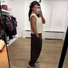 Aímée The Label LoiraW6 Waistcoat, gemêleerd dames gilet met hoge kraag, halve ritssluiting en mouwloos silhouet.