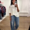 Homage Bowie Extra Wide Barrel Jeans Destroys, damesjeans met extra wijde barrel fit en stoere destroyed details.