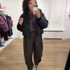 Co’Couture RilloCC Puffer Jacket 500154 in Black, zwarte gewatteerde dames puffer met hoge kraag, capuchon en ritssluiting.