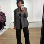 Haute L'Amitié Premiere Waist Fit Check Blazer, geruite damesblazer met getailleerde pasvorm en vrouwelijke uitstraling.