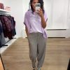 By-Bar-Edda-Pants-Biscuit-Melee-26418030_1706 by-bar Edda Pants 26418030 in Biscuit Melee, damesbroek met moderne barrel fit en beige gemêleerde uitstraling.