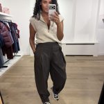 Aímée The Label LoiraW6 Waistcoat, gemêleerd dames gilet met hoge kraag, halve ritssluiting en mouwloos silhouet.