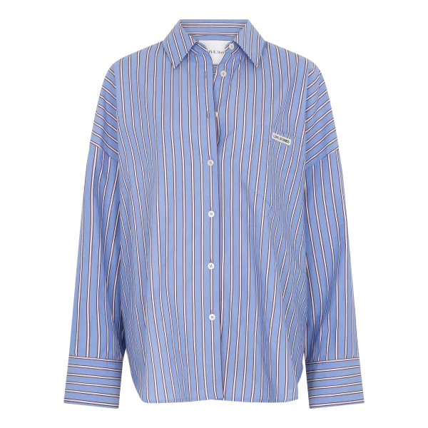 Love Stories Hillary Stripe Blouse met streepdessin en relaxte pasvorm, stijlvolle dames blouse voor een effortless look.