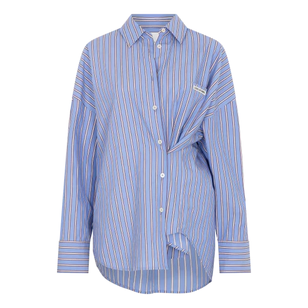Love Stories Hillary Stripe Blouse met streepdessin en relaxte pasvorm, stijlvolle dames blouse voor een effortless look.