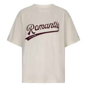 Love Stories Josie L267307110 in White, wit dames T-shirt van katoen met korte mouwen, boxy model en oversized fit.