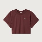 American Vintage Gixy T-shirt in Pourpre, relaxed dames shirt in diepe paarse tint met een casual en moderne uitstraling.