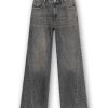 Homage Mid Waist Straight Leg Jeans With Studs H-CW26M31 in Vintage Grey, grijze damesjeans met mid waist, rechte pijpen en studs.