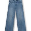 Homage-H-CW26M65-Cooper-MidwaistSlouchyWideLegJeans-BlueUsed_1V2 HOMAGE Cooper Mid Waist Slouchy Wide Leg Jeans H-CW26M65, damesjeans met mid-waist taille, slouchy fit en extra wijde pijpen.