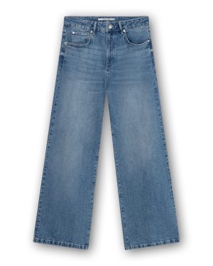 HOMAGE Cooper Mid Waist Slouchy Wide Leg Jeans H-CW26M65, damesjeans met mid-waist taille, slouchy fit en extra wijde pijpen.