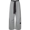 Haute-L-Amitié-Maxi-Split-Tie-Tall-Pants-HL11000-HL10923_GreyMelange_1 Haute L'Amitié Maxi Split Tie Tall Pants HL11000, lange damesbroek met wijde pijpen, splitdetails en strikdetails.